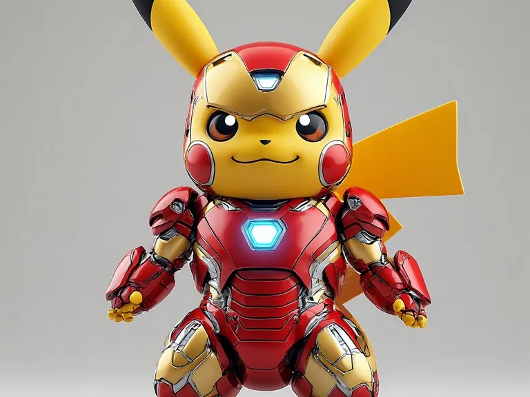 FIGURA DO PIKACHU VERSÃO HOMEM DE FERRO