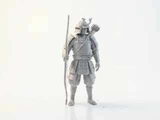 Samurai Archer Figurine Fantasy 3D Printable