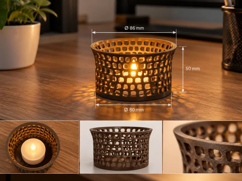 Decorative LED Tea Light Holder