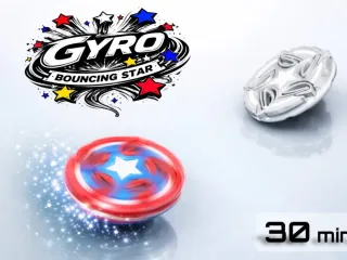 Gyro bouncing star spinner
