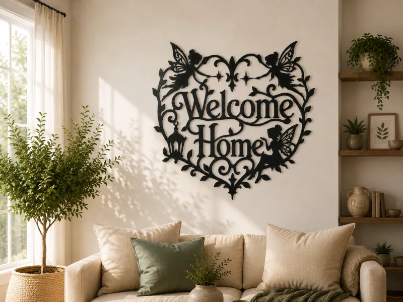 Fairy Welcome Home 2D Wall Art Fantasy Decor