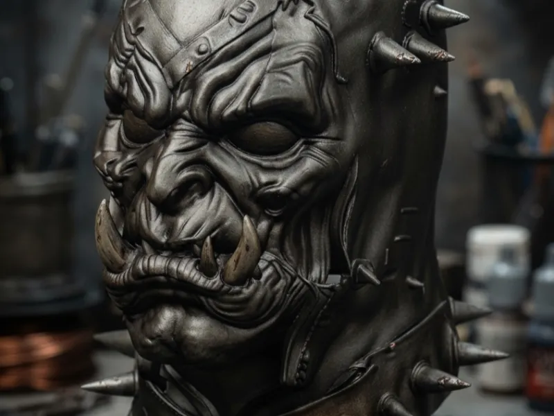 Dark Orc Samurai Cowl