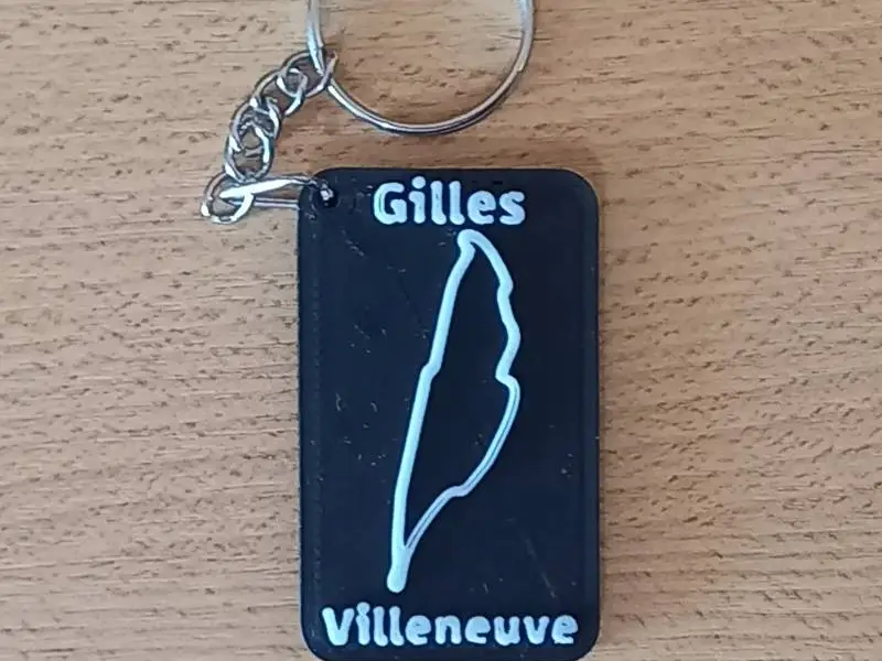 GILLES-VILLENEUVE Circuit Keychain