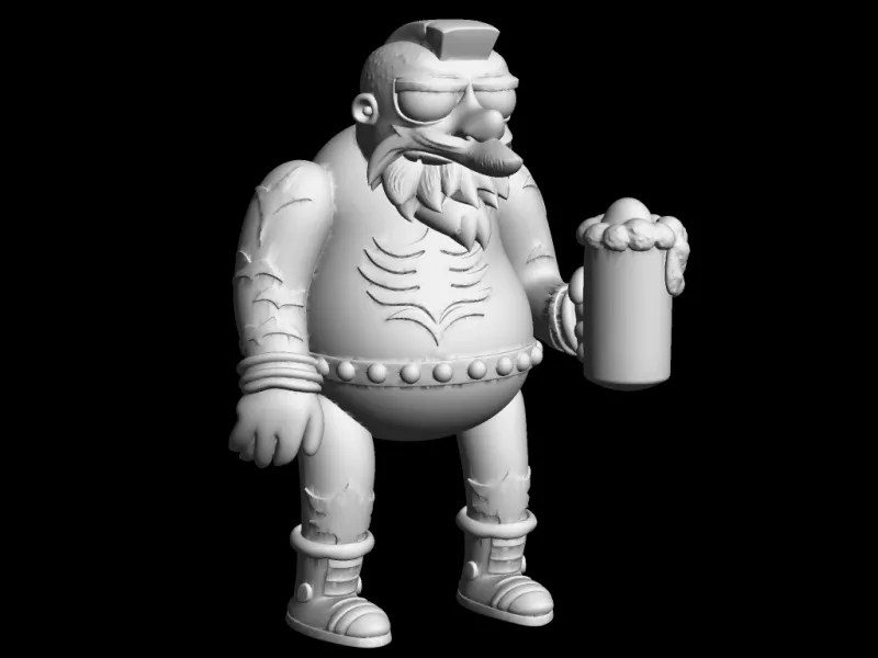 Barney Zangief - The Simpson