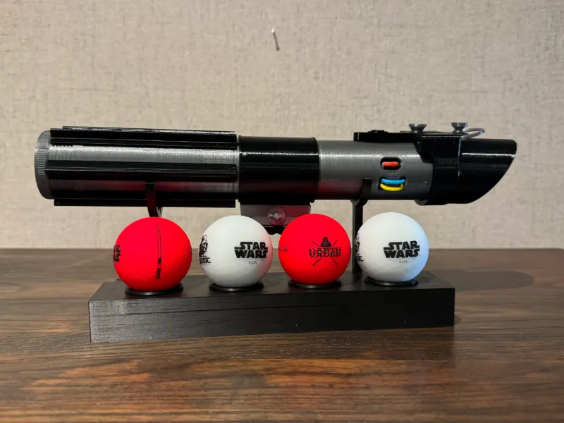 darth vader lightsaber 4 golfball display
