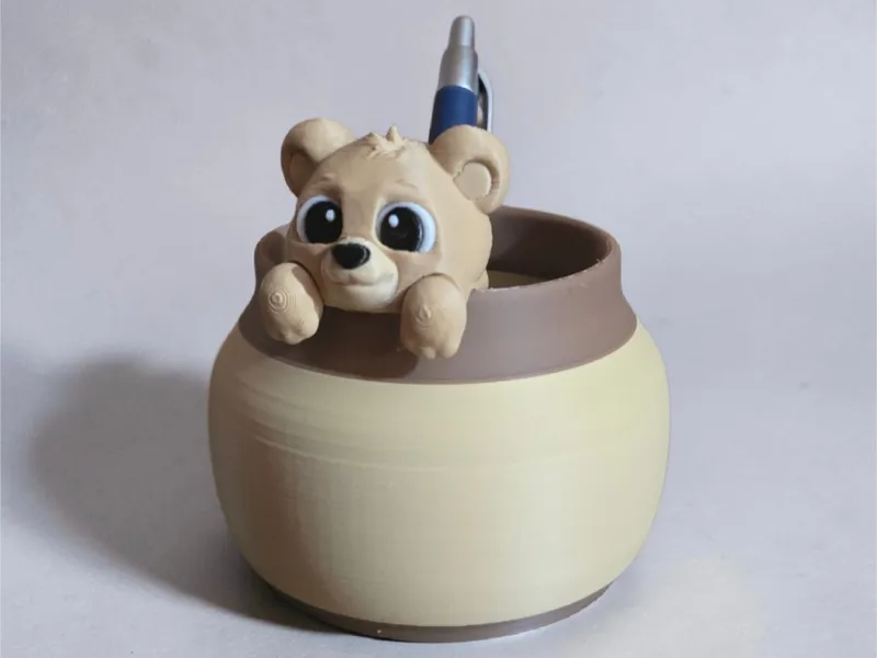 Hanging Bear Flower Pot Buddy