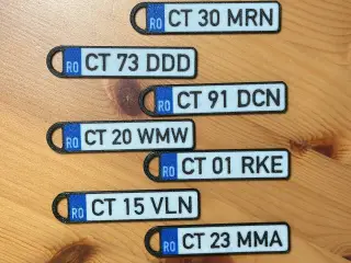 BRELOC NUMAR INMATRICULARE - plate number keychain