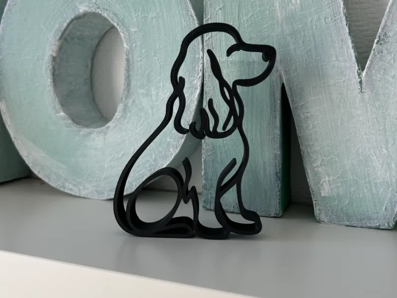 Silhueta de Cão Spaniel