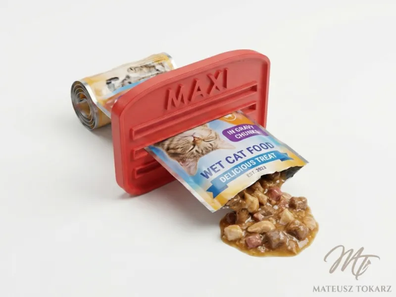 Large Pouch Squeezer | Pet Food Sachet Dispenser