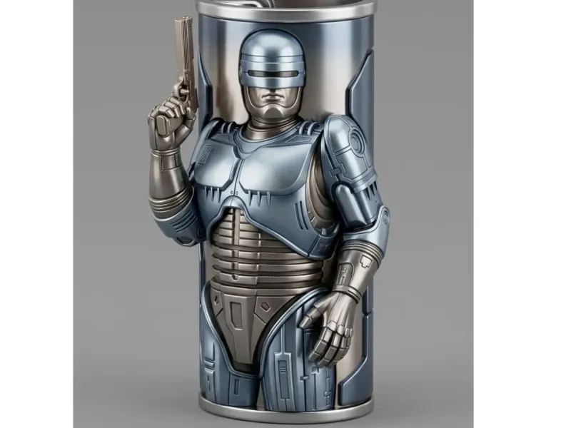 Case for lighter BIC J6 in ROBOCOP style