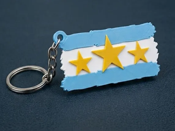 Bandera argentina 3 Campeonatos mundiales