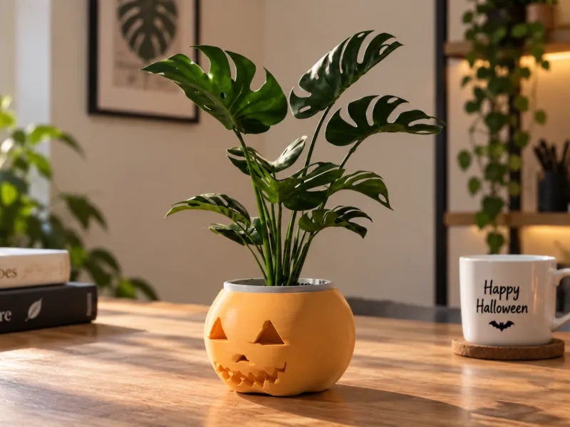 Jack-O’-Lantern Pumpkin Planter – Halloween