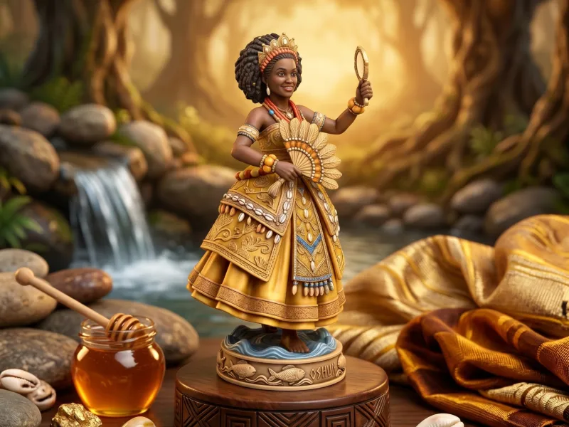 Oshun Orisha - Dea dell'Amore e delle Acque Dolci Stampa 3D