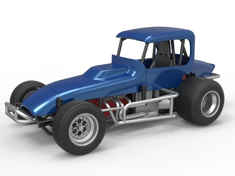 Vintage Sprint car Version 2 Scale 1:25
