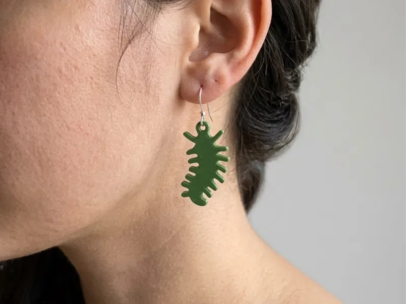 Jolis pendants d'oreilles chenille / mille-pattes / Bijoux d'insectes