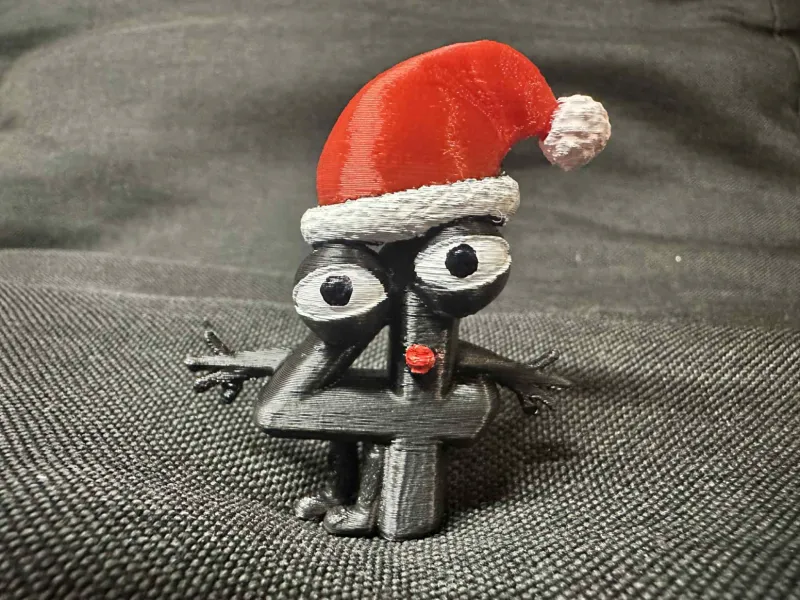 4 – Noel Baba Şapkalı Dört Rakamı Figürü