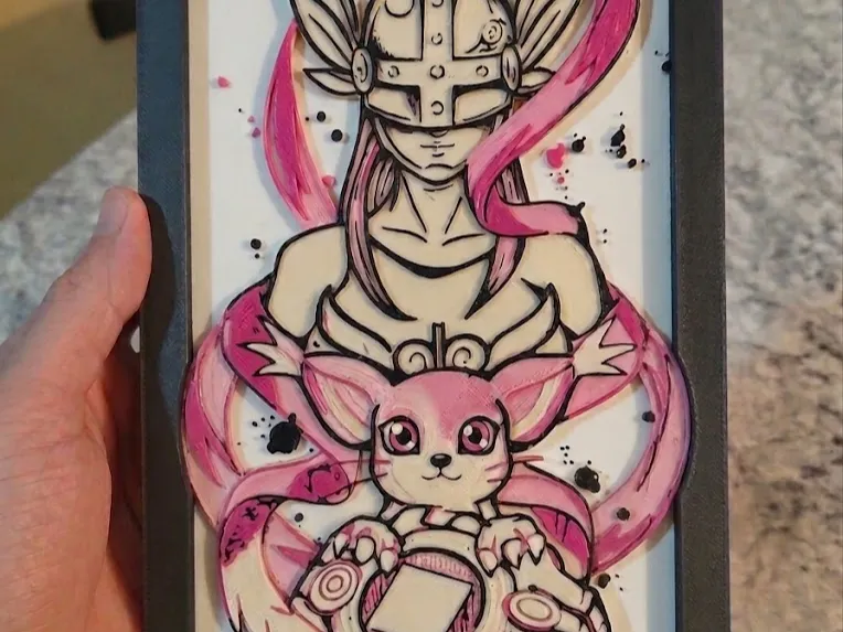 Hueforge Angewomon Digimon