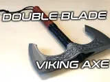 Realistic double-bladed Viking axe-0