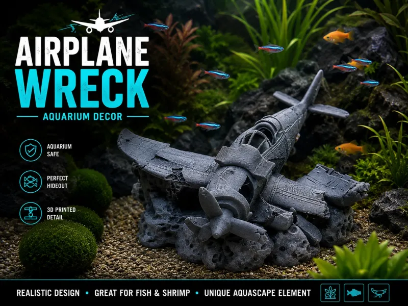 ✈️ Aquarium Flugzeugwrack