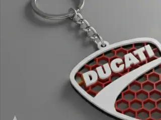Ducati logo keychain