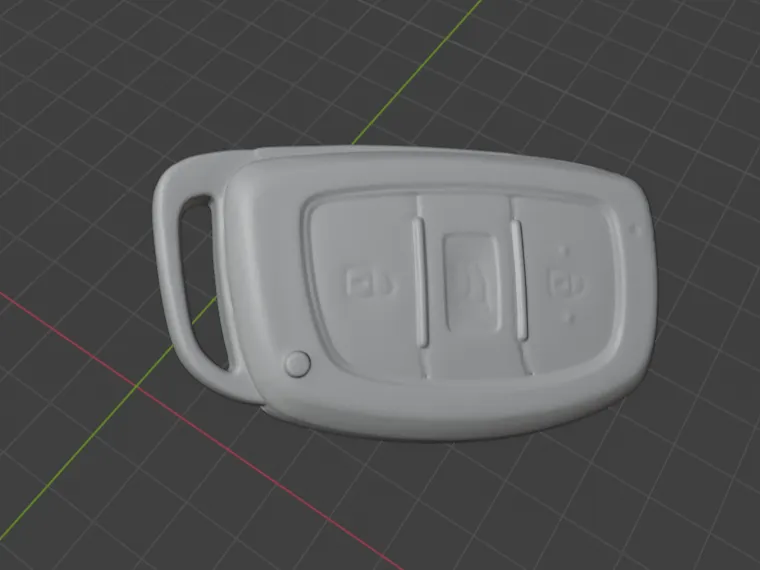 Hyundai Tucson Key Fob 3D Scan Data - High Quality Mesh for