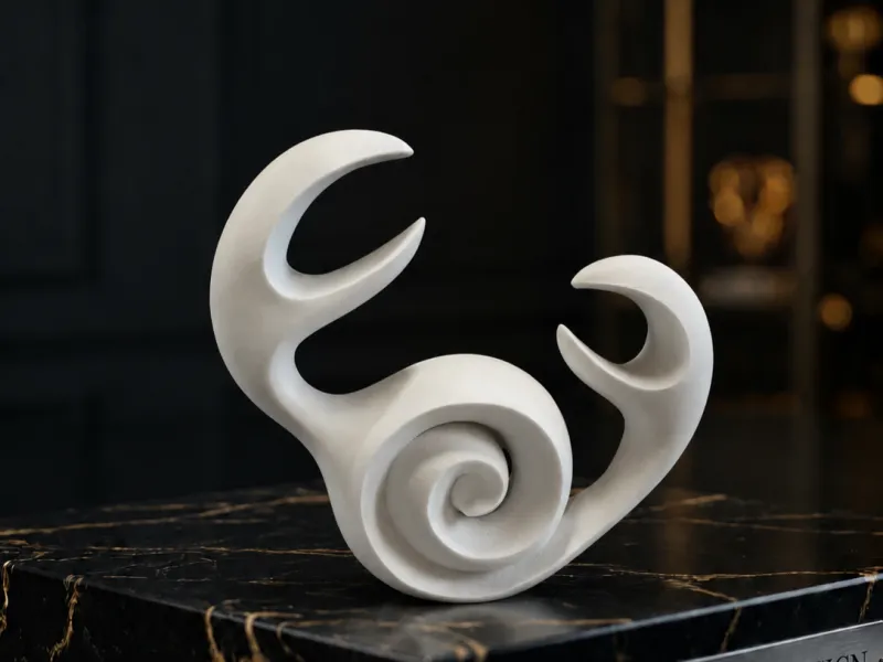 Abstract Zodiac Cancer Statue