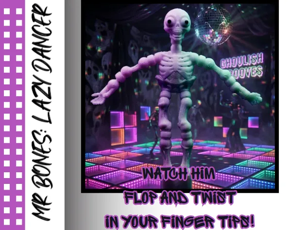 Mr Bones: Lazy Dancer - Push Button Dancing Flopping Toy