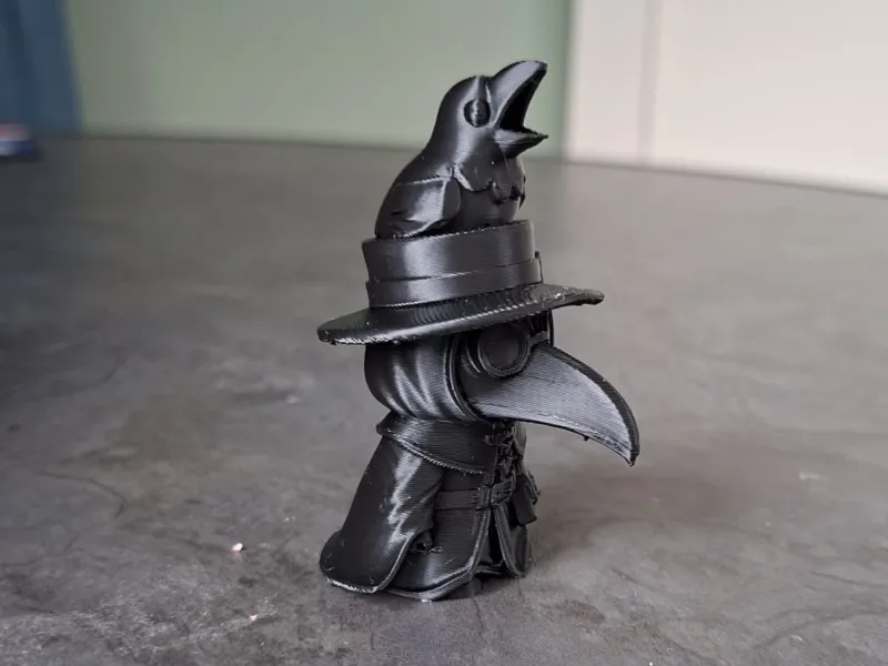 Plague Doctor Miniature with Raven Companion