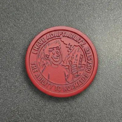 I have adaptability, the ability to normalize Coaster 90x4mm