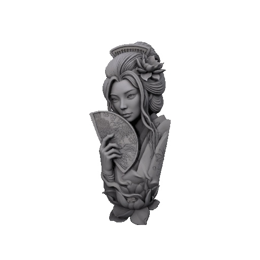 Japanese geisha Bust