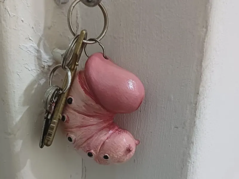 DICKWORM KEYCHAIN