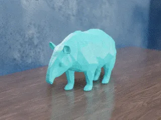 Low Poly Tapir