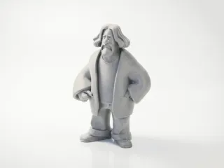 The Dude Figurine Big Lebowski Movie 3D Printable