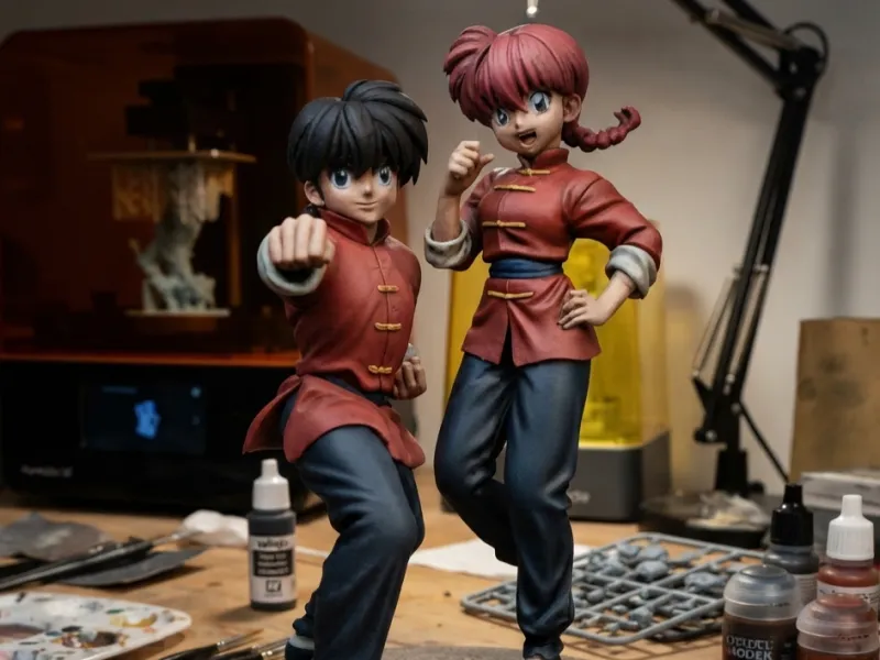 Ranma 1/2 Dynamic Duo Figurine (Male & Female)