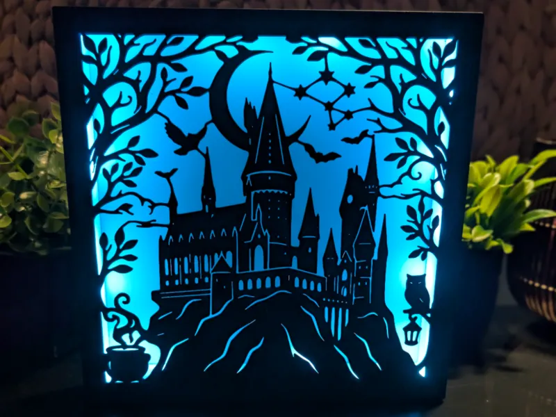 Magical Wizard Castle - Modular Lightbox Insert  Panel