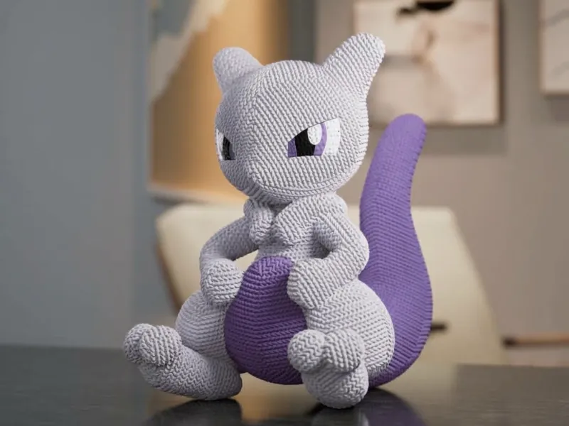 MEWTWO CROCHET (NO AMS) - FAN ART MULTIPARTS