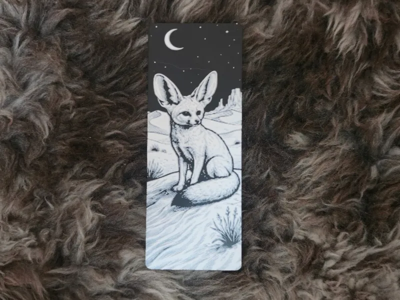 Fennec Fox in the Desert Wildlife Bookmark