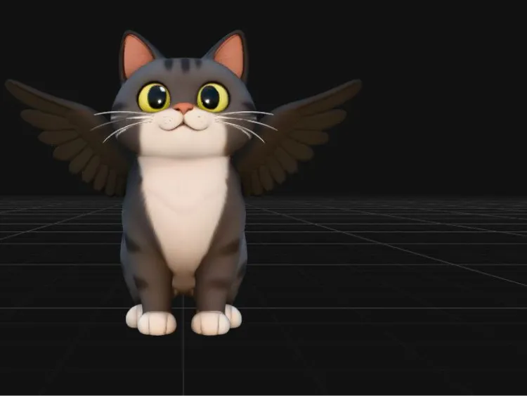 the cat with wings