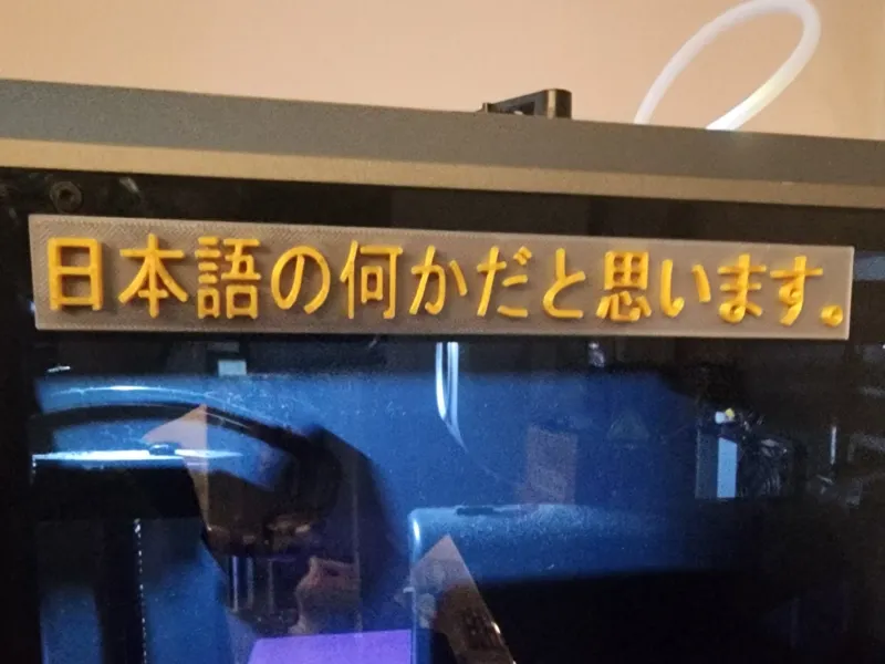 Etwas auf Japanisch, denke ich – Meme-Schild