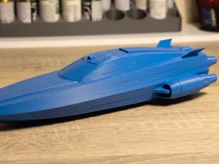 Sci-fi speeder boat