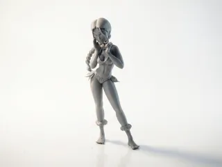 Kitara Avatar Figurine Anime Manga 3D Printable