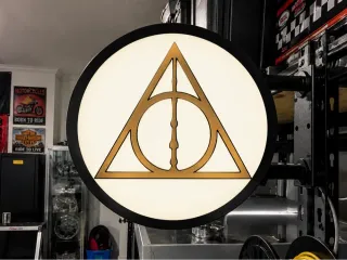 Harry Potter Deathly Hallows Lightbox Sign System