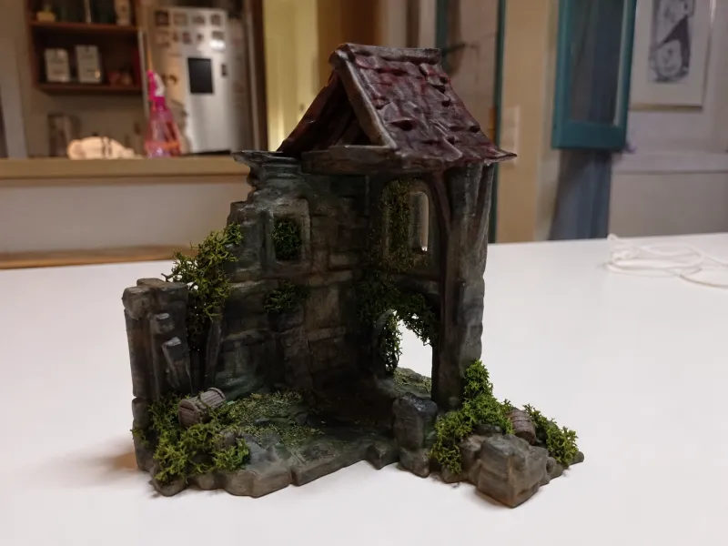 Low Poly Burned house - DND terrain