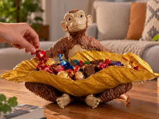 Monkey Candy Bowl – Golden Leaf Tray