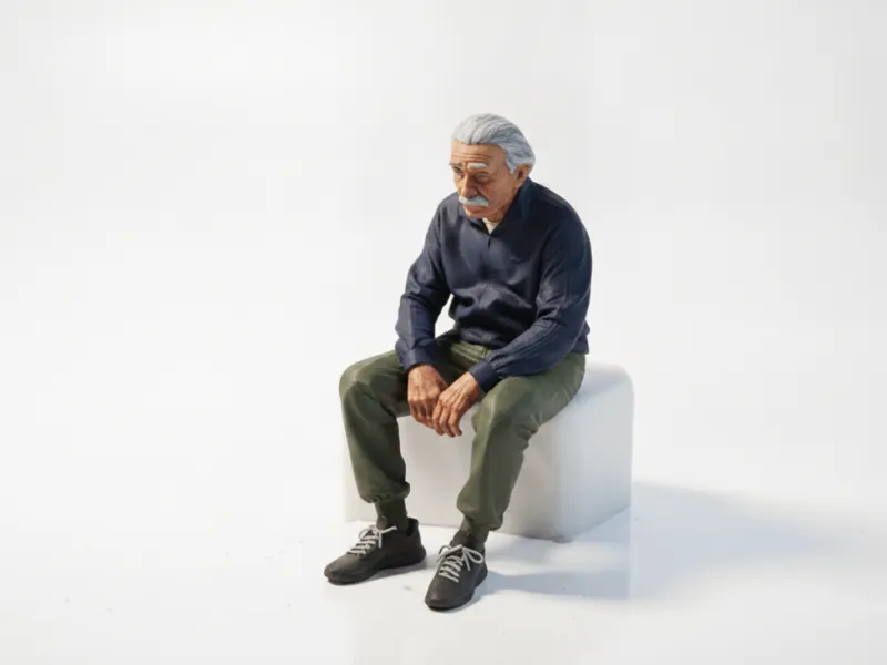 Фигурка Эйнштейна в спортивном костюме Историческая 3D-модель для печати