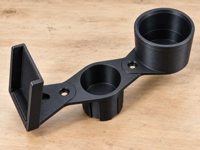 Car Cup Holder Extender with Phone & Water Bottle Holder