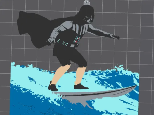 Surfer Darth Vader