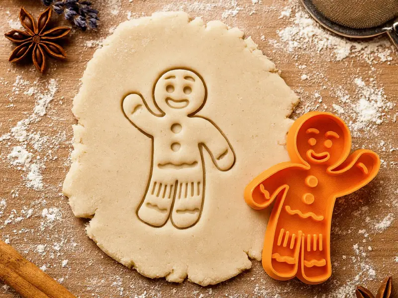 Happy Cute “Cookie Man” Cookie Cutter,Gingerbread Man Cutter