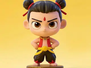 【哪吒 | Nezha】双手叉腰，坦然自信 | Hands on Hips, Calm and Confident