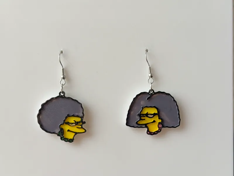 EARRING PATY SELMA THE SIMPSONS AROS COLGANTES MARGE